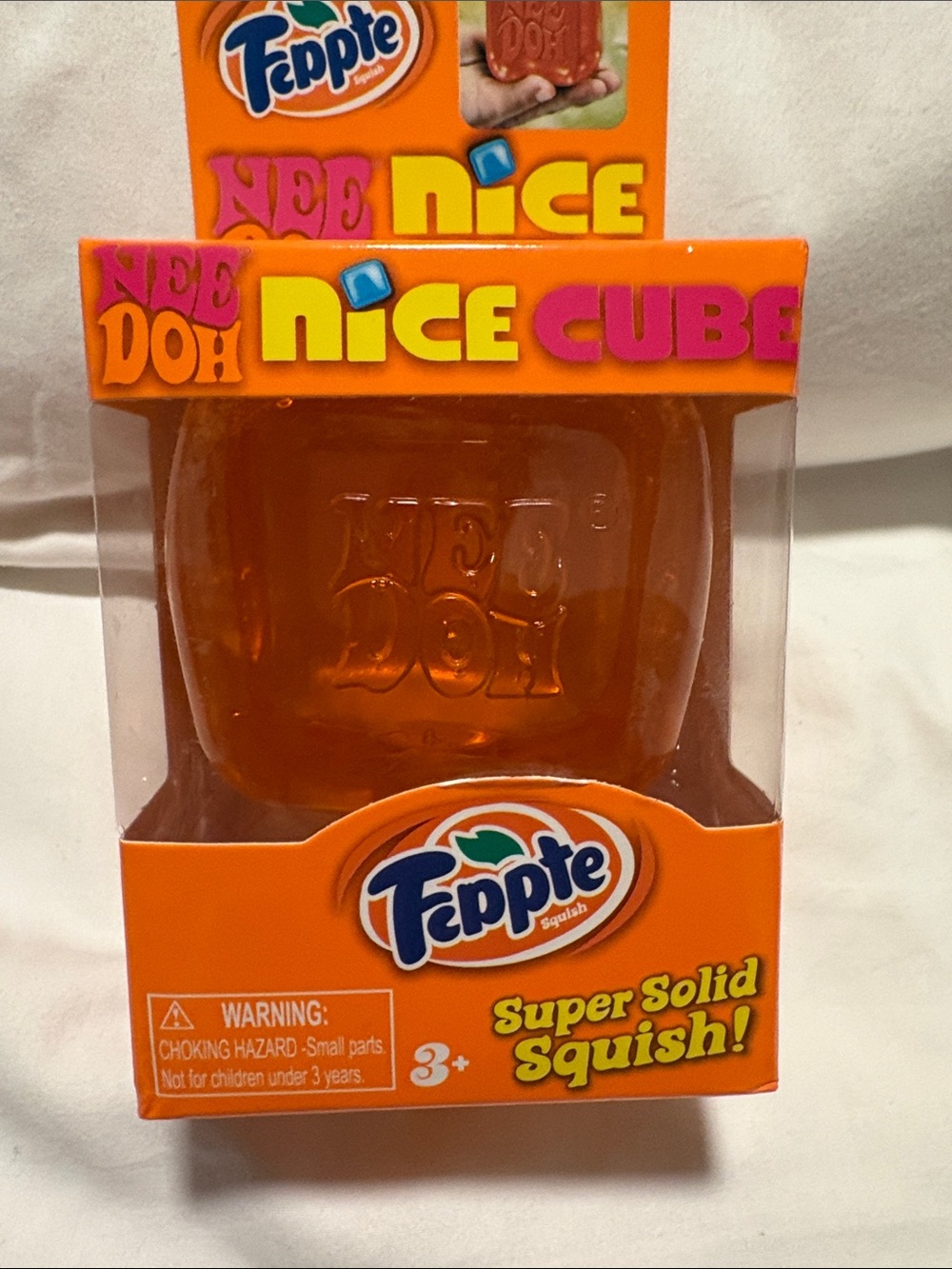 NIB NEEDOH Orange Nice Cube Super Solid Squish